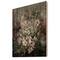 Designart - Retro Drawing of Flowers IV - Vintage Print on Natural Pine Wood